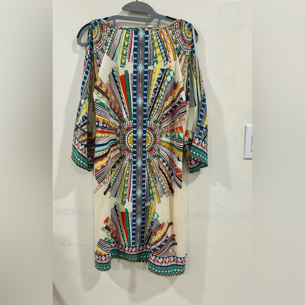 Gibson Latimer Boho Western cold shoulder dress size S - Picture 5 of 6